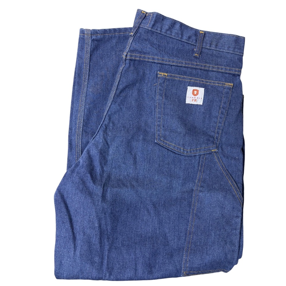 Tyndale FR Flame Resistant Work Jeans 42x30 Blue HRC 2 Made in‎ USA U290T